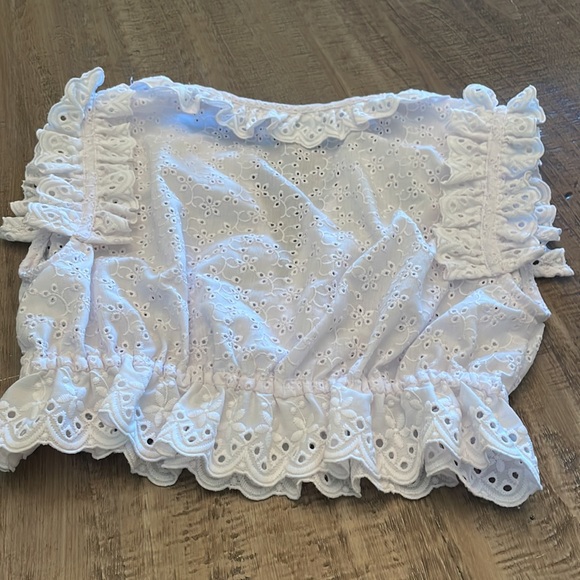 Tularosa Women's White Crop-top - Picture 4 of 4